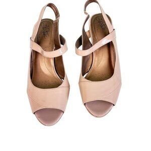 Lifestride Women's Teller Neutral Slingback Dress Heels Size 11W